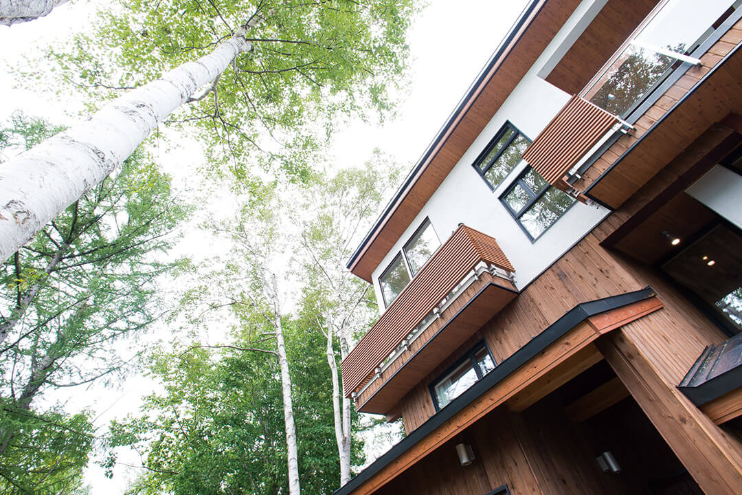 Soffit on a Roof (Donan Cedar/made in Southern Hokkaido) 